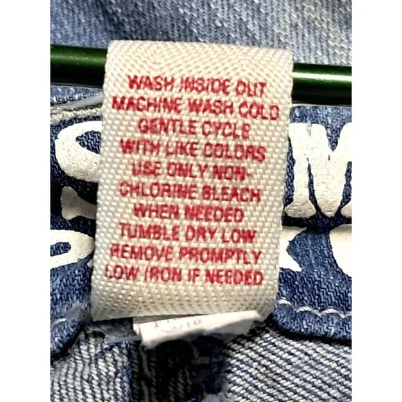 Mossimo Supply Co Jeans Womens Size 9 Distressed Trashed Ankle Crop Blue 99% Cot - Picture 9 of 9